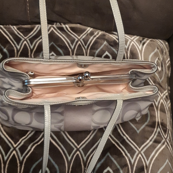 Silver Coach Handbag - Picture 6 of 7